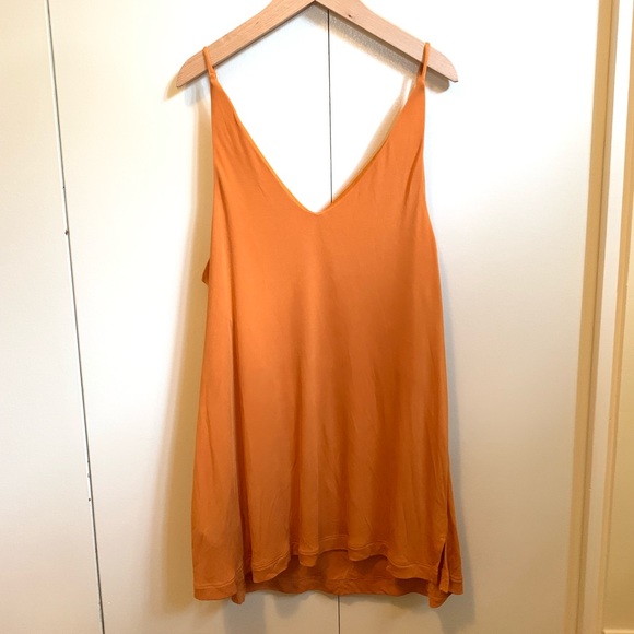 H&M orange/yellow flowy tank top. - Picture 2 of 4